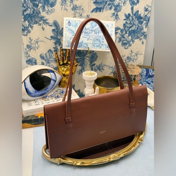 🆕 OROTON 🧿 NWOT Evelyn Baguette Bag, Rustic Brown - Picture 2 of 16